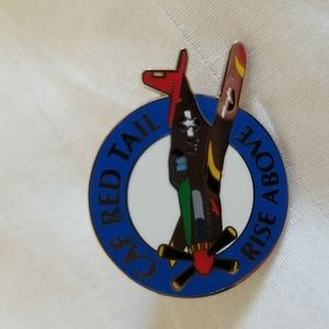 New Rise Above Caf Red Tail Pin